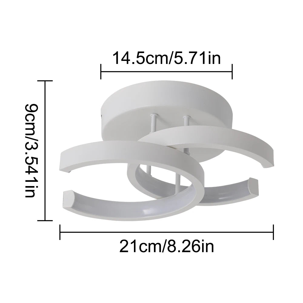 Double C Led Ceiling Lamp Aisle Indoor Lighting Nordic Corridor Stairs Bedroom Light Modern Chandeliers Home Appliance Decor