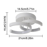 Double C Led Ceiling Lamp Aisle Indoor Lighting Nordic Corridor Stairs Bedroom Light Modern Chandeliers Home Appliance Decor