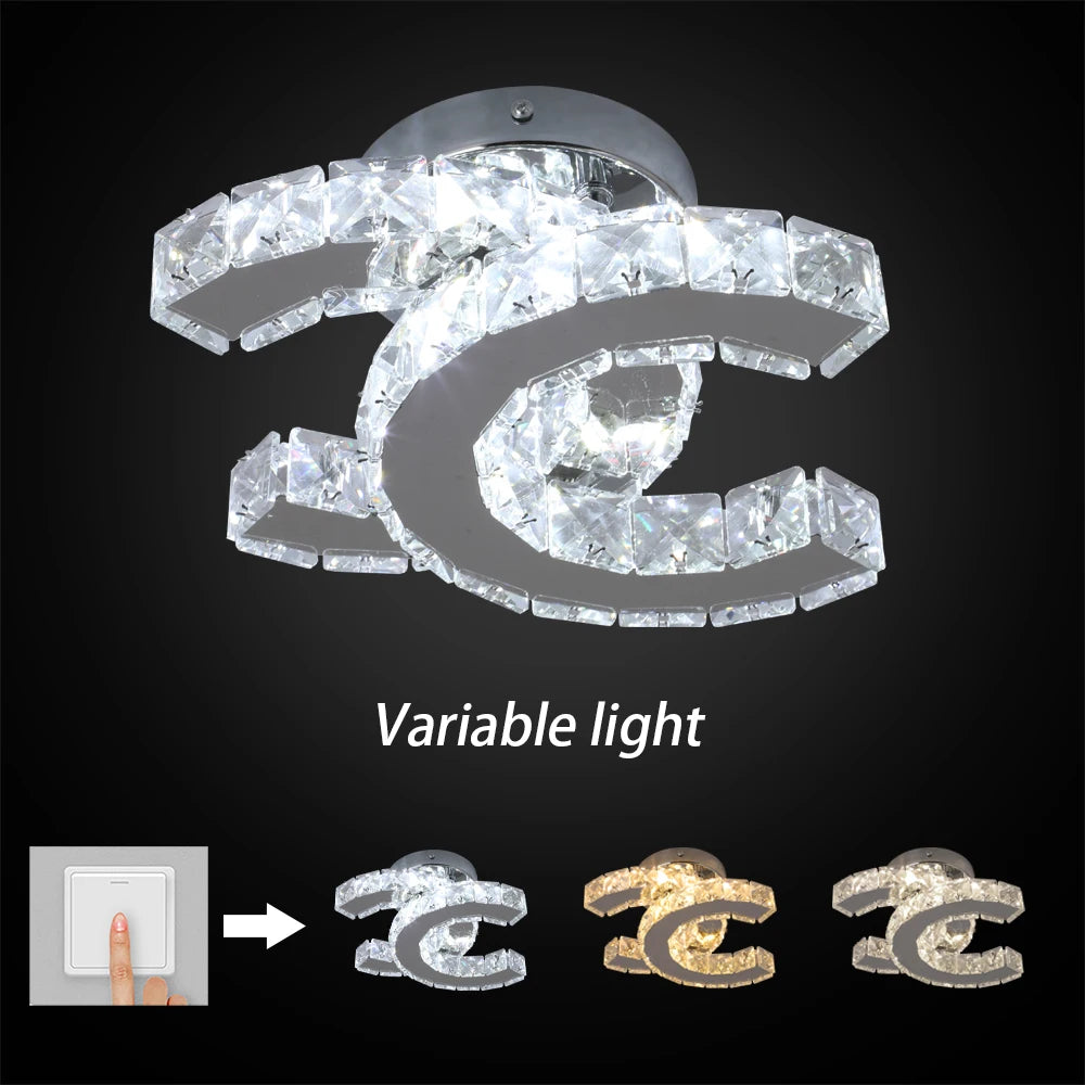 Double C Led Ceiling Lamp Aisle Indoor Lighting Nordic Corridor Stairs Bedroom Light Modern Chandeliers Home Appliance Decor