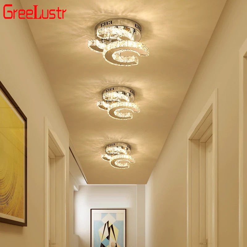 Double C Led Ceiling Lamp Aisle Indoor Lighting Nordic Corridor Stairs Bedroom Light Modern Chandeliers Home Appliance Decor