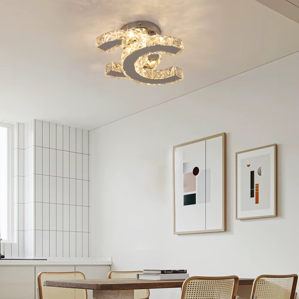 Crystal Led Ceiling Lamps Aisle Indoor Lighting Nordic Corridor Stairs Bedroom Ceiling Lamps Modern Chandeliers Home Room Decor