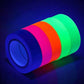 6 Colors Neon Cloth Gaffer Tape Fluorescent UV Blacklight Glow in the Dark Party