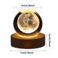 Crystal Ball Night Lights Glowing Planet Galaxy Astronaut 3D Moon Table Lamp USB Atmosphere Lamp Tabletop Decorations Kid Gifts