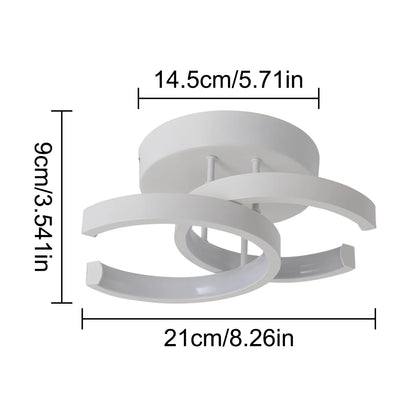 Double C Led Ceiling Lamp Aisle Indoor Lighting Nordic Corridor Stairs Bedroom Light Modern Chandeliers Home Appliance Decor