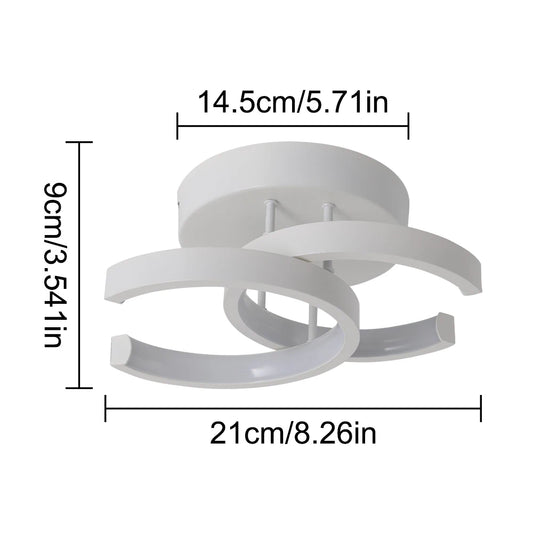 Double C Led Ceiling Lamp Aisle Indoor Lighting Nordic Corridor Stairs Bedroom Light Modern Chandeliers Home Appliance Decor