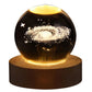 Crystal Ball Night Lights Glowing Planet Galaxy Astronaut 3D Moon Table Lamp USB Atmosphere Lamp Tabletop Decorations Kid Gifts