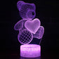 3D Lamp Acrylic USB LED Night Lights Neon Sign Lamp Xmas Christmas Decorations for Home Bedroom Birthday Decor Valentines Day Gifts