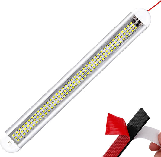 12V Ultra-Thin LED Interior Light Bar with On/Off Switch, 120 LED Universal Strip for Campervans, RVs, and Trucks - Energy Efficient Indoor Lighting Solution