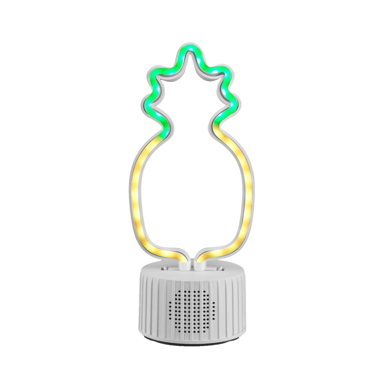 Intempo LED Pineapple Speaker Portable USB Charging Green/Yellow Cable Included