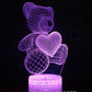 3D Lamp Acrylic USB LED Night Lights Neon Sign Lamp Xmas Christmas Decorations for Home Bedroom Birthday Decor Valentines Day Gifts