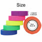 6 Colors Neon Cloth Gaffer Tape Fluorescent UV Blacklight Glow in the Dark Party