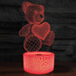 3D Lamp Acrylic USB LED Night Lights Neon Sign Lamp Xmas Christmas Decorations for Home Bedroom Birthday Decor Valentines Day Gifts