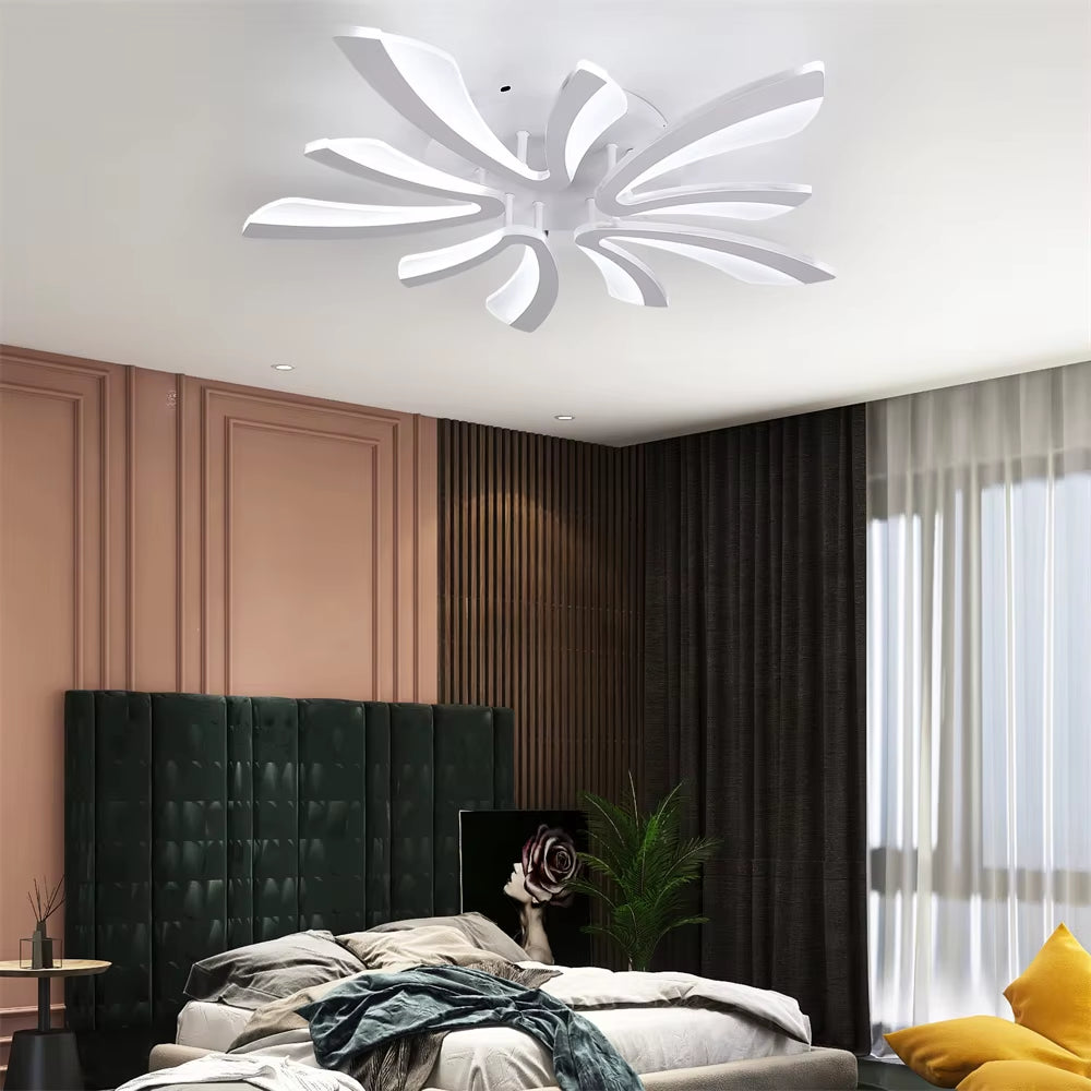 Modern Acrylic Ceiling Lamp Led Light Tree Branch Design Chandelier RC Dimming Indoor Lighting Living Dining Room Fixture Lustre